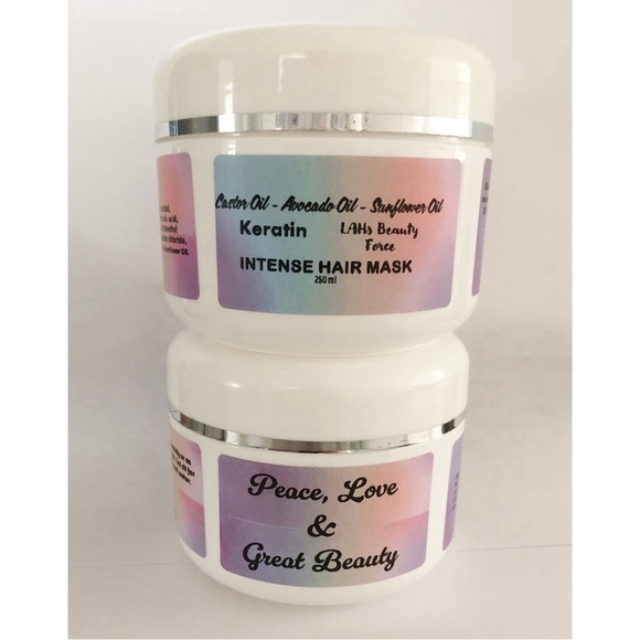CASTOR OIL - AVOCADO & SUNFLOWER Oil Hair Mask- LAHs Beauty Force - Picture 4 of 10